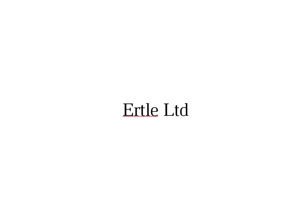 Ertle Ltd