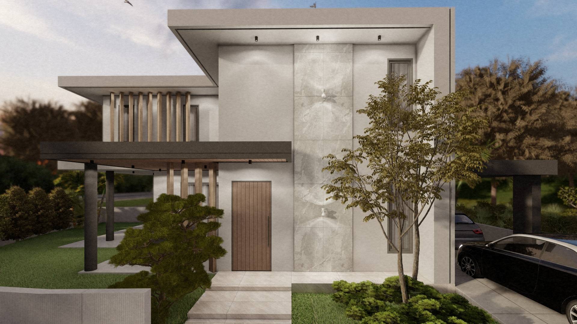 Houses in plot 2