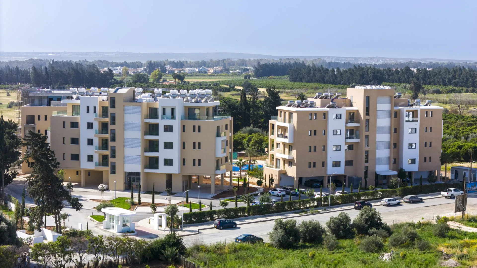 The first phase of the Limassol Park residential complex is nearing completion.