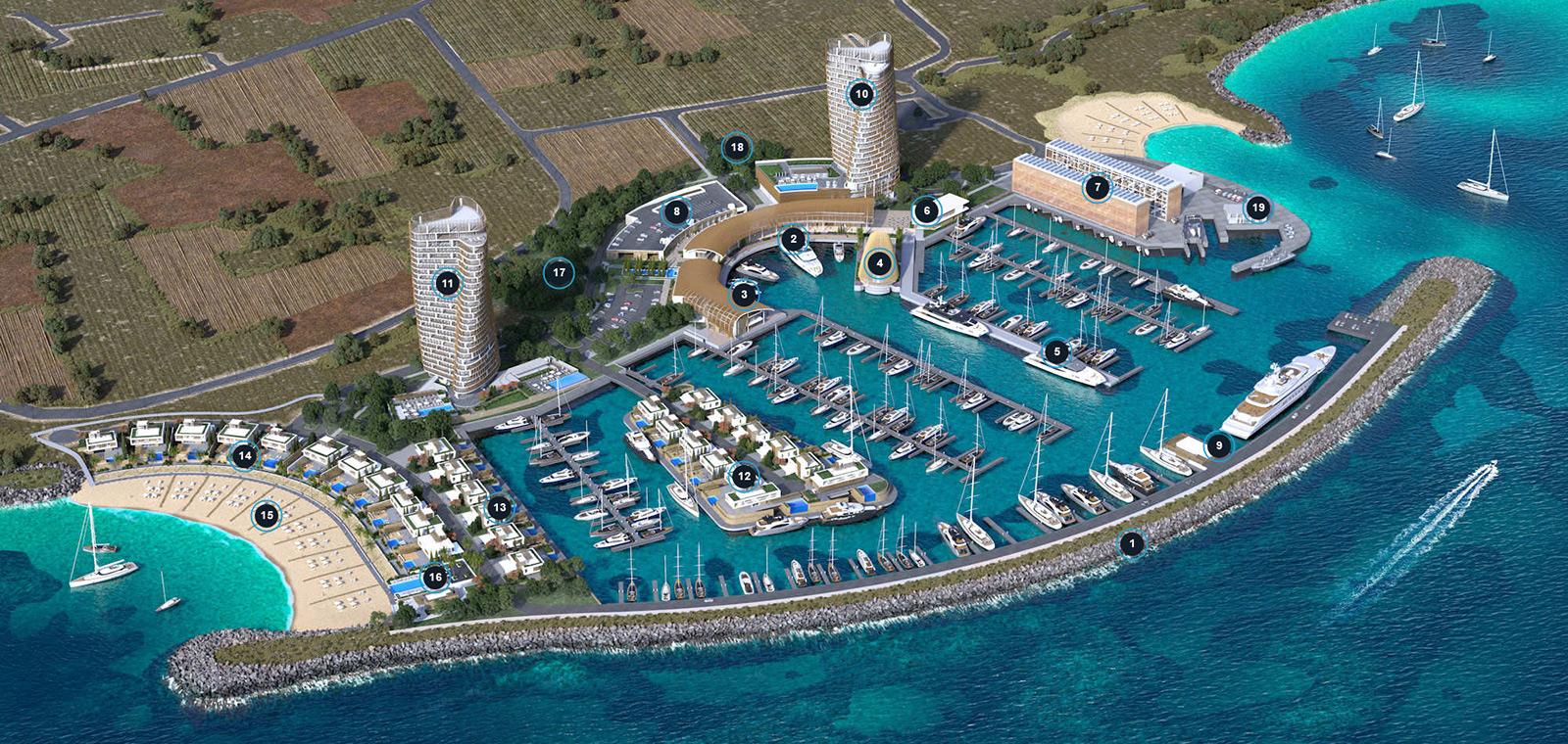 The construction of Ayia Napa Marina continues at an accelerated pace in Cyprus