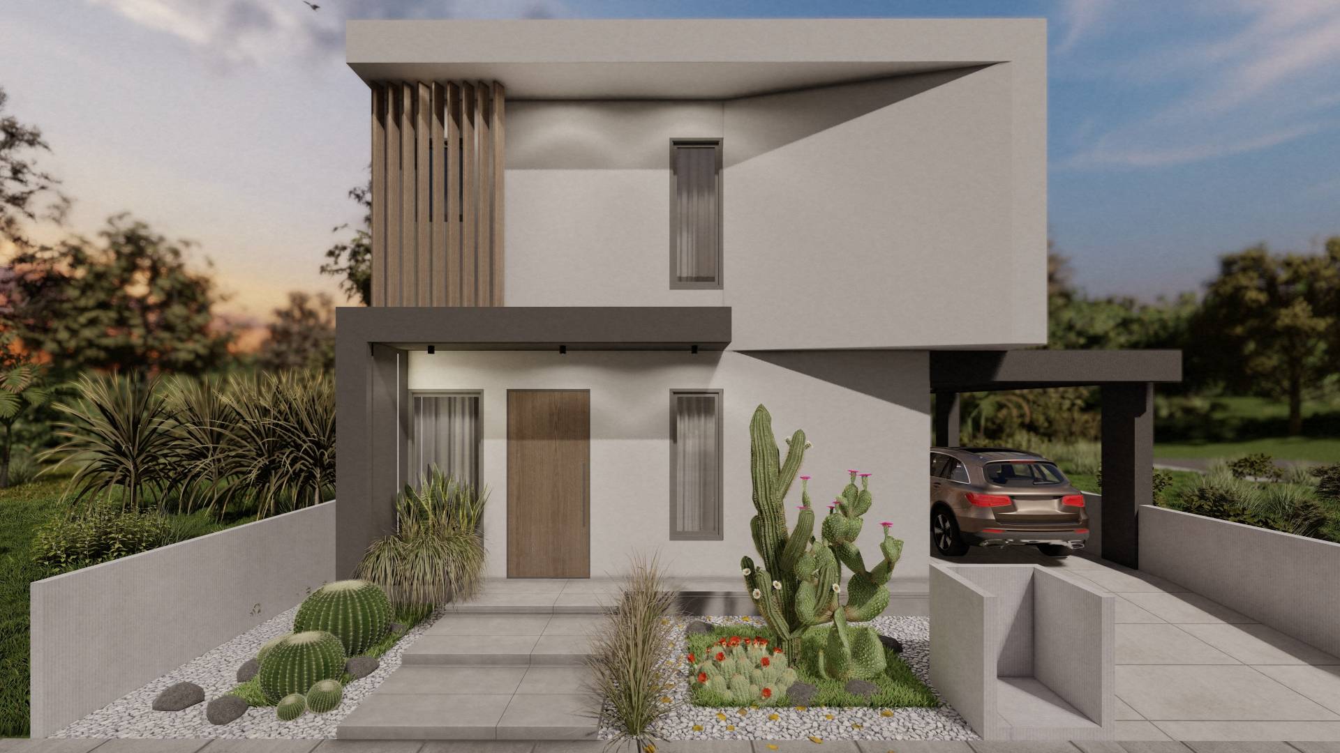 Houses in plot 2