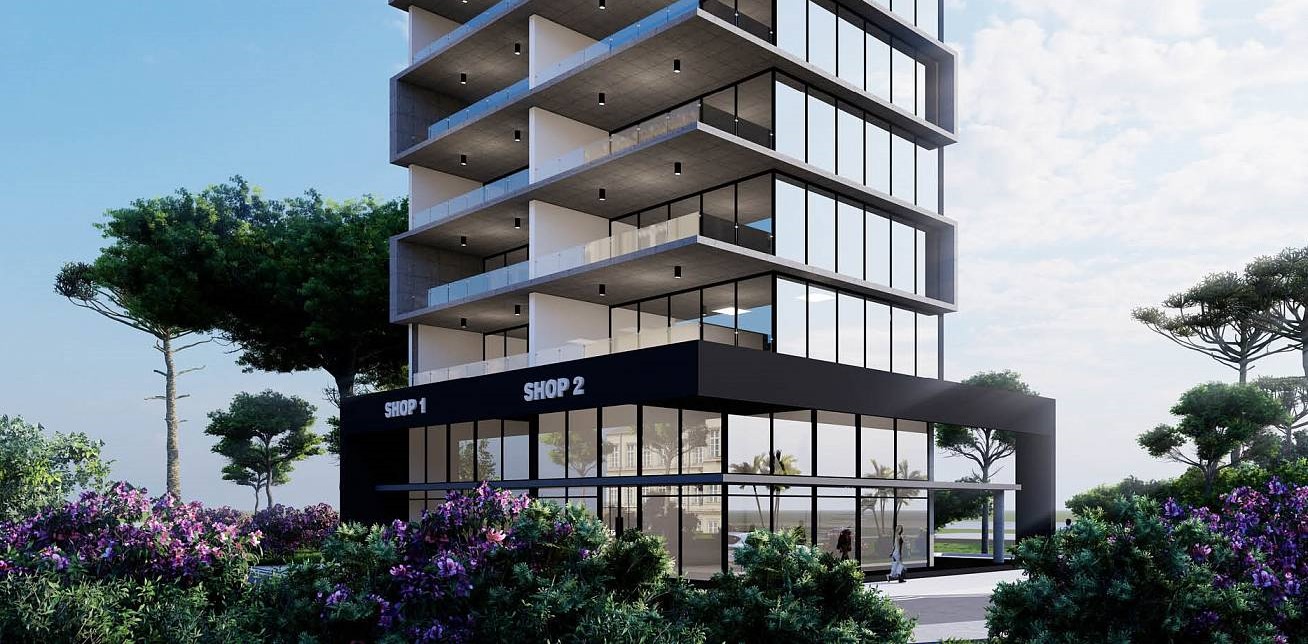 PLUS 59 by GC: modern commercial building in center of Larnaca