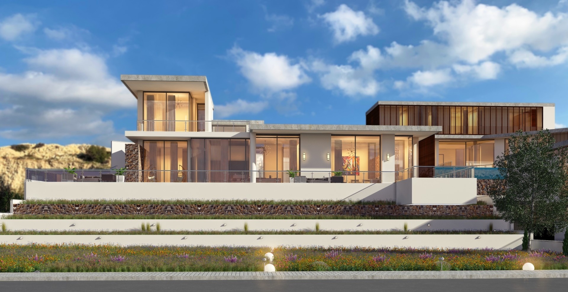 Four villas
