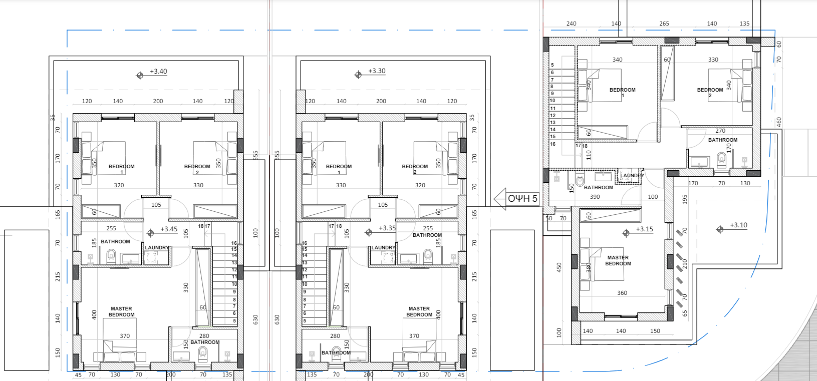 Houses in plot 2