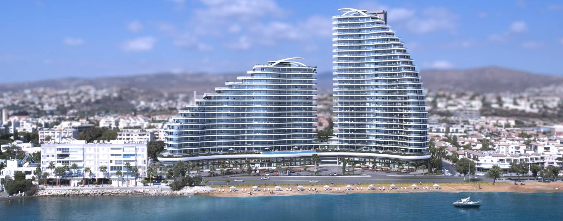 В Лимассоле завершается строительство элитного комплекса Limassol Del Mar