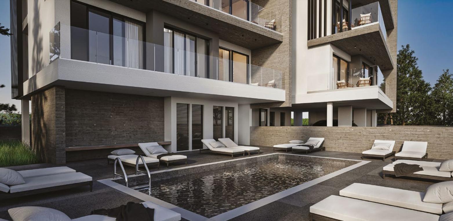 Universal Park 2: modern flats in a quiet neighbourhood of Paphos
