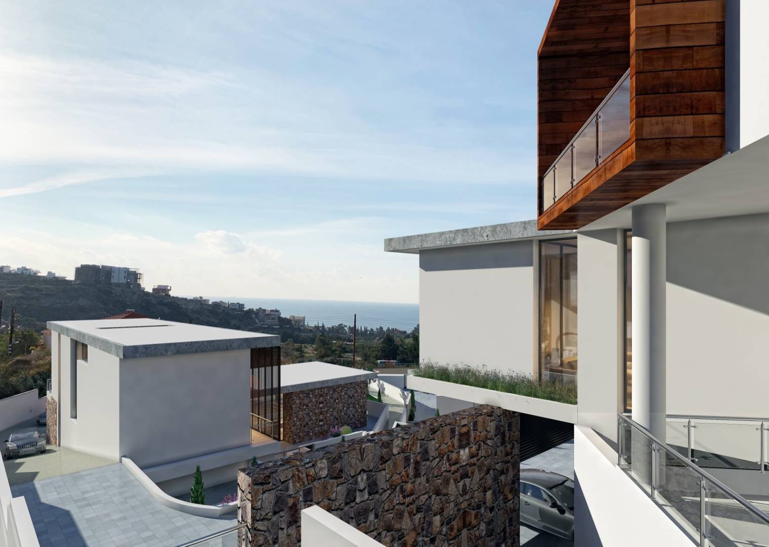 Four villas