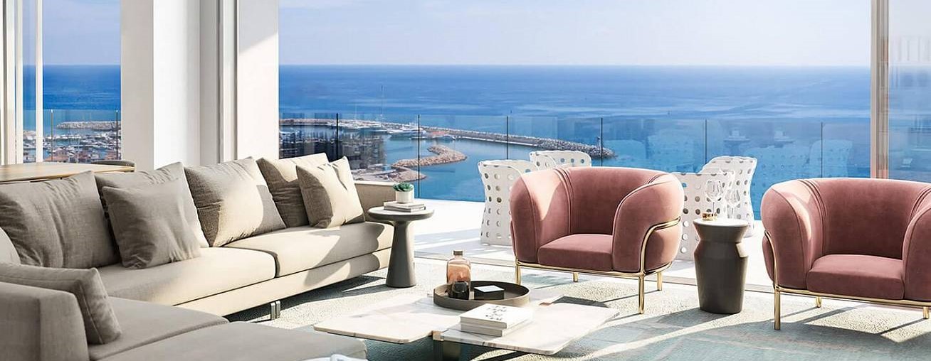 Zeus Tower Apartments Now Available for Sale in Blu Marine Limassol.