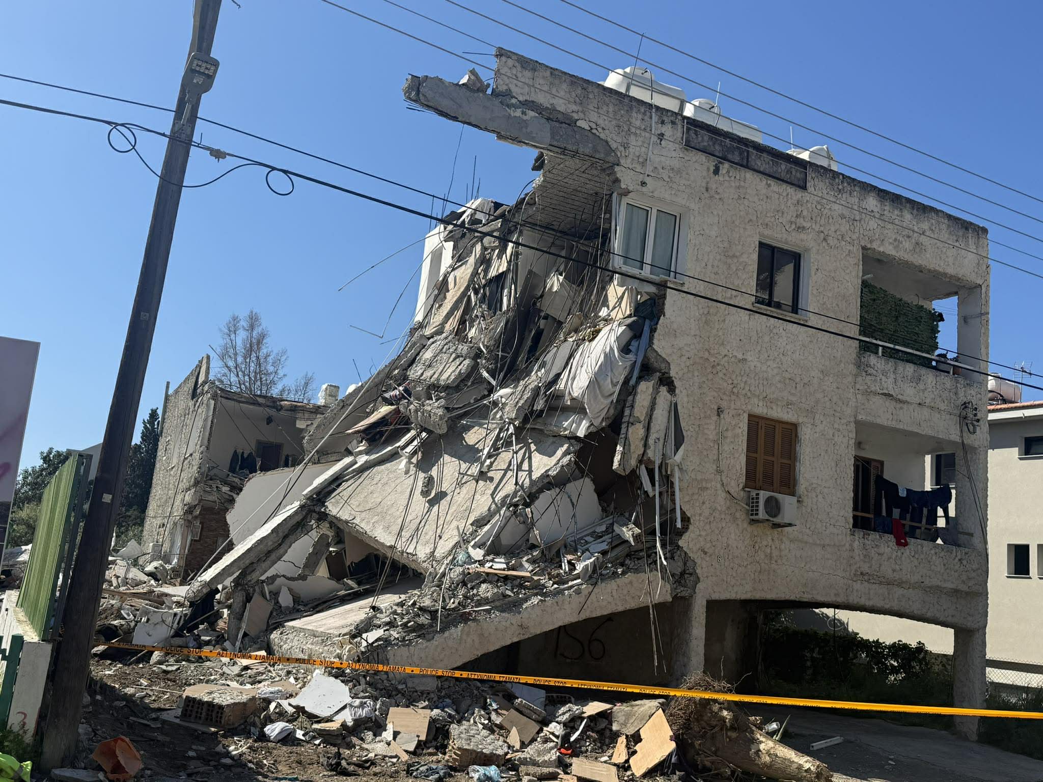 Two-Storey Building Collapses in Limassol