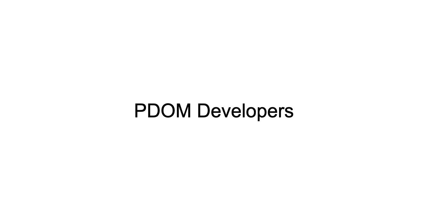 PDOM Developers