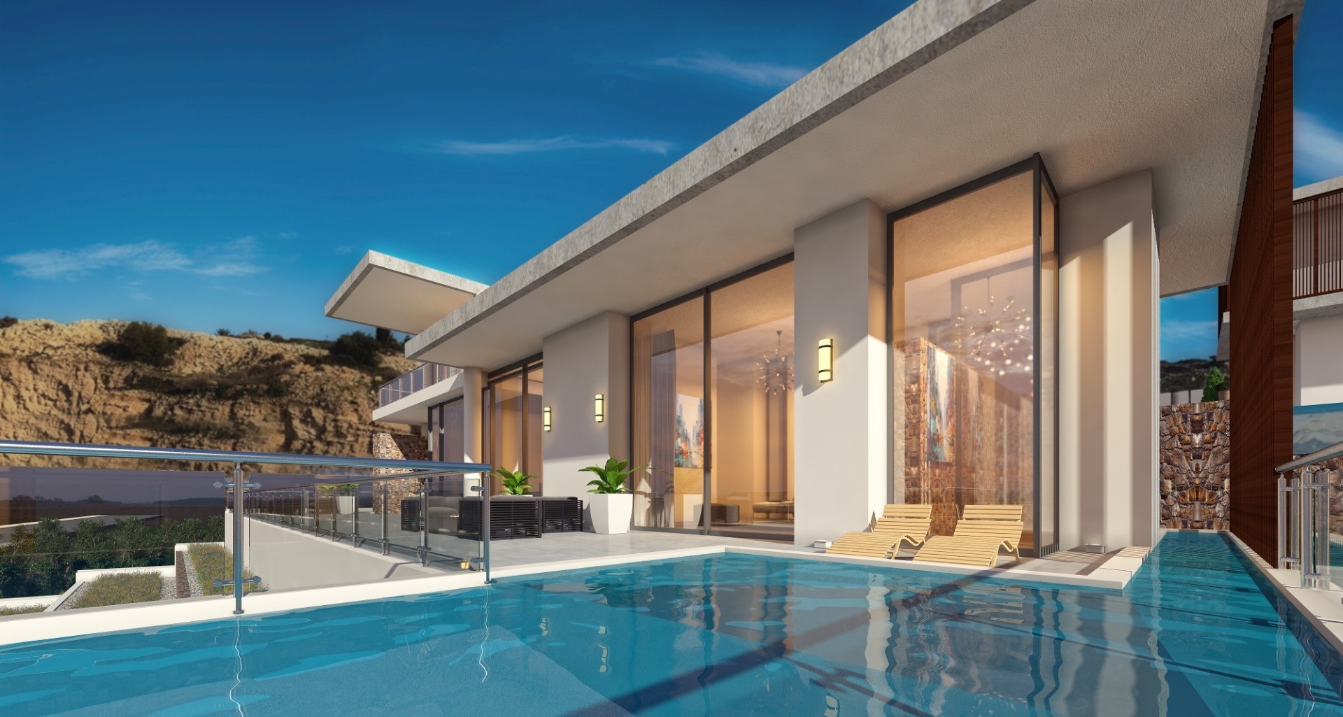 Four villas