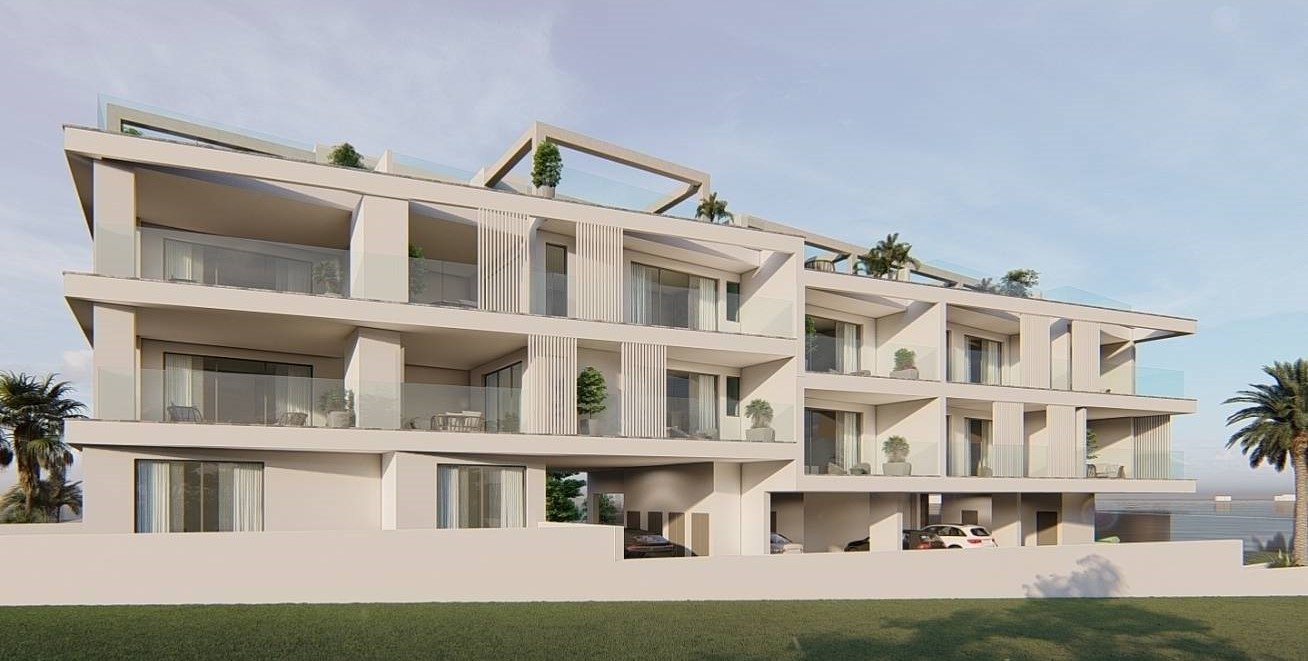 Ayia Marina Court: современные квартиры с потрясающим панорамным видом на море